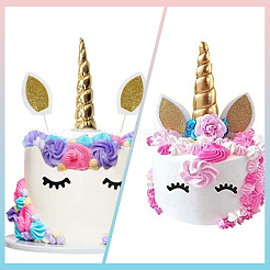 8 шт. эластичная повязка на голову с ушками в виде рога единорога из ткани 8 цветов&nbsp;OHAR-GF0001-50