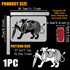 Пластиковые выдолбленные шаблоны трафаретов для рисования&nbsp;DIY-WH0396-737