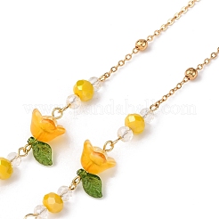 Подвески из акрила и стеклянные цепочки для очков AJEW-TA00041