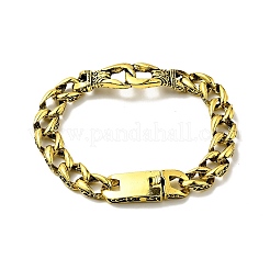 Ineinandergreifendes Knotengliedarmband aus Legierung für Herren mit Panzerketten&nbsp;LS-BJEW-A129-03AG