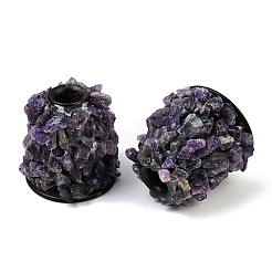 Подсвечники из натурального аметиста&nbsp;PW-WG32462-05