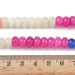 Нити градиентных бусин из натурального белого нефрита&nbsp;G-NH0006-A05-01