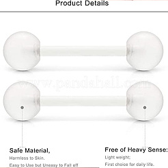 36шт. набор акриловых прямых колец для языка в виде штанги FS-WG0C136-01