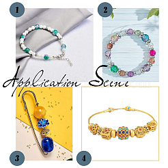 90шт 3 стиля латунные распорные бусины&nbsp;KK-PH0003-38