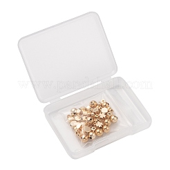 60шт 6 стиля латунные распорные бусины&nbsp;KK-X0093-09G-NF