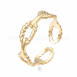 Кольцо-манжета овальной формы из нержавеющей стали 304&nbsp;RJEW-T023-18G