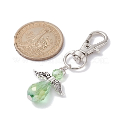 Decorazioni pendenti con perline di vetro angelo&nbsp;HJEW-JM01315-02