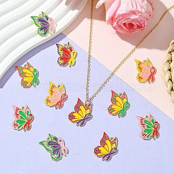 30шт 6 цвета сплава эмалевые подвески&nbsp;FIND-CJ0002-71