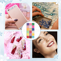 21600 шт. 18-х цветные полукруглые непрозрачные смоляные кабошоны MRMJ-GO0001-10B