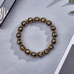 Природный агат бисер нитей&nbsp;G-OC0001-37B-10mm