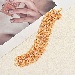 Винтажные латунные браслеты-цепочки с микропаве из кубических цирконий для женщин&nbsp;YN3054