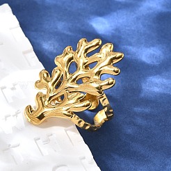 Кольцо-манжета из нержавеющей стали 304 для женщин&nbsp;RJEW-A053-06G-01