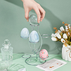 Железные подставки для пасхальных яиц с 7 слотом&nbsp;ODIS-WH0058-21B-P