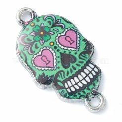 Соединители звеньев сплава эмали темы хеллоуина&nbsp;X-ENAM-F140-02E-P