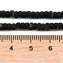 Бусины из натурального черного оникса&nbsp;G-G345-C37-2x4mm