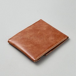 PUレザー財布  長方形  チョコレート  113x91x11.5mm&nbsp;AJEW-WH20054-318B