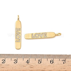 Латунные микропаве прозрачные подвески с фианитом KK-B160-31G