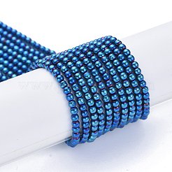 Chapelets de perles en verre électroplaqué&nbsp;EGLA-K014-A-FP04
