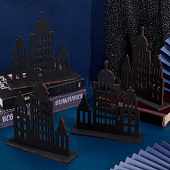 6 шт. декораций для деревянного замка из фанеры&nbsp;AJEW-AR0005-25