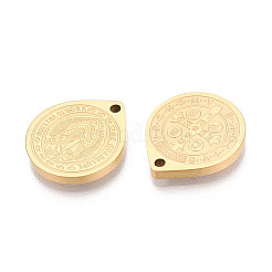 Pendentifs en acier inoxydable 304 représentant la Vierge Marie&nbsp;STAS-T073-04B-G
