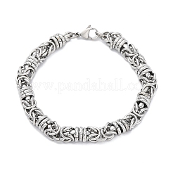 Браслеты-цепочки византийского типа из нержавеющей стали 304 для женщин и мужчин BJEW-R018-14P