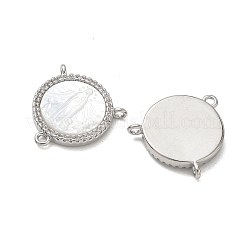 Liens de composant de lustre en laiton zircon cubique micro pavé clair&nbsp;CU-CBA5585-03P-02