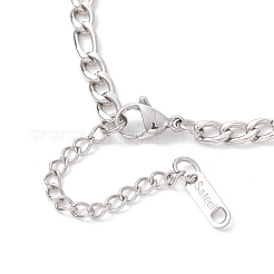 Браслеты-цепочки Figaro из нержавеющей стали 304&nbsp;BJEW-JB12771