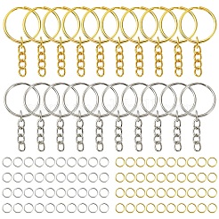 Geteilte Schlüsselringe aus Eisen und offene Biegeringe&nbsp;DIY-YW0010-53G