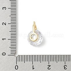 Вращающиеся латунные подвески из кубического циркония с микропаве&nbsp;LS-KK-E791-18G