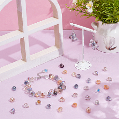 120шт 12 цвета гальванические стеклянные бусины&nbsp;EGLA-NB0001-29