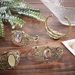 Изготовление 8шт. филигранного браслета из латуни&nbsp;KK-SC0002-92