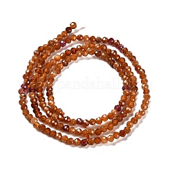 Натуральный оранжевый гранатовый бисер пряди G-RM2025-03-2mm