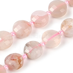 Натуральные вишневые агатовые бусины G-B094-A02-01