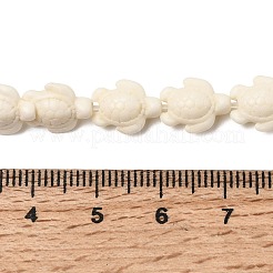 Abalorios de turquesas sintéticas hebras&nbsp;G-E456-35D-8x10mm-02