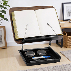 Leggio girevole in legno regolabile rettangolare per supporto di lettura&nbsp;AJEW-WH0817-083