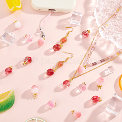 36шт 3 цвета стеклянные подвески GLAA-GA0001-95