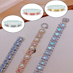 3 рулон 3 цвета круглой медной проволоки&nbsp;KK-LP0004-21D