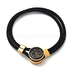 Mehrreihige Armbänder aus Nylonkordeln mit Sternbild&nbsp;BJEW-U016-01A-03