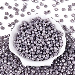 Непрозрачные цветные стеклянные бусины SEED-N007-34J