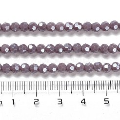 Undurchlässige Glasperlenstränge galvanisieren&nbsp;LS-EGLA-A035-P4mm-A11