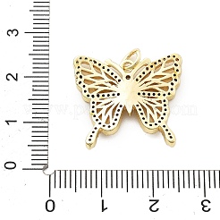 Pendentifs avec zircon cubiques à micro-pavés en laiton&nbsp;KK-A237-01E-G