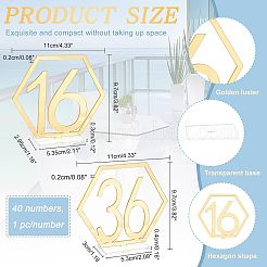 40 Stück Acryl-Displayhalter-Sets&nbsp;AJEW-NB0002-67