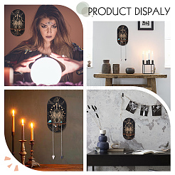 Деревянная настенная небольшая хрустальная витрина DIY-CN0002-25B