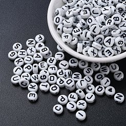 800шт 4 стиля акриловые бусины&nbsp;MACR-YW0001-17