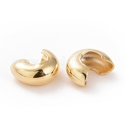 Латунь обжима крышек бусинки FIND-A012-02G