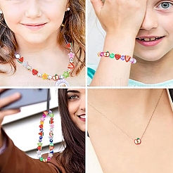 100шт 4 стиля ручной работы бусины из полимерной глины&nbsp;CLAY-YW0002-38