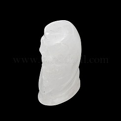 Figurines de crâne de guérison sculptées en cristal de quartz naturel&nbsp;G-H288-04-10