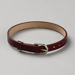 Bracelets plats en simili cuir pu pour femmes et hommes&nbsp;BJEW-WH20008-03B
