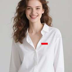 Прямоугольная пластиковая брошь фурнитура&nbsp;JEWB-CP0001-38B