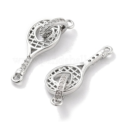 Подвески из латуни с покрытием из прозрачного кубического циркония&nbsp;KK-M102-18P-A